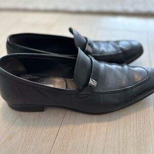 Salvatore Ferragamo Men's Black Leather Loafers